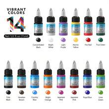 7 件 15 毫升优质纹身墨水，纹身墨水套装，持久人体艺术标准颜料，化妆礼物，纹身艺术家和初学者的最佳选择 - 彩色 - 查看 9