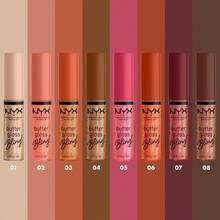 Professional Makeup Butter Gloss Bling Tono She Got Money (rosa), 8ml - Brillo labial con un toque ligero de color y mucho brillo, labios hidratados, acabado suave y cremoso, fórmula vegana - El Bling (dorado) - Ver 3