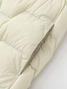 Balabala 2026年冬季少女轻薄羽绒背心，防水保暖 - 淺卡其 - 查看 8