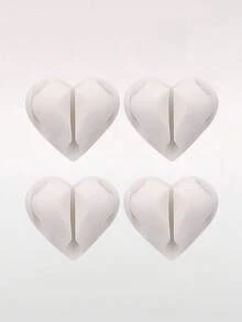 2pcs Heart-Shaped Cable Organizers, Data Line Holder, 3-Hole Fixed Line Clip, Phone Charging Cable Winders, Self-Adhesive Wire Organizers For Desk, Bedside, Wall, Car, And Office - Multicolor - View 10