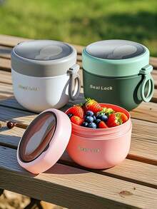 1 pieza Taza de avena, Taza adelgazante, Taza de leche, Taza de desayuno, Taza de ensalada, Adecuada para la escuela, picnic, aplicable para sopa, avena, leche de soja, ideal para el hogar, viajes y uso al aire libre, herramienta de cocina esencial