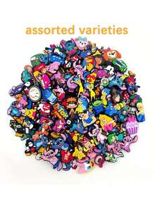 55 sztuk akcesoriów do butów, urocze Myszki Miki, Buzz , zawieszki do butów do haftowania, ozdoby DIY do butów, idealne do ozdabiania akcesoriów do włosów, telefonów, toreb, butów, plecaków, nadają się na prezenty urodzinowe, upominki na przyjęcia, prezenty świąteczne - Wielokolorowe - Zobacz 1