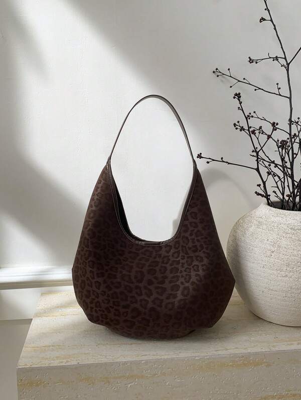 حقيبة دلو ذات نسيج معاد بطراز كلاسيكي بسيط، حقيبة كاجوال شخصية من نوع INS ذات كتف واحد، حقيبة إبط جديدة لموسم الخريف/الشتاء 2025