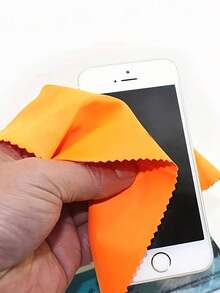 10片装可重复使用超细纤维清洁布，适用于眼镜、相机镜头和智能手机屏幕 - 厚实柔软，无香型，不刮伤，颜色随机，眼镜清洁剂