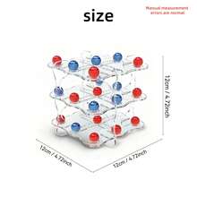 3D Tic Tac Toe Game For Kids, Indoor Entertainment, Creative Intellectual Stress Relief, Advanced Logic Reasoning And Strategy Training, Family Leisure Interest Cultivation, Parent-Child Interaction Toy, Suitable For 3-12 Years Old Boys And Girls, Birthday And Holiday Gift - Multicolor - View 11