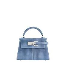 Bolsos de hombro para mujer, de moda, de piel, bolso de hombro para mujer con asa, cartera de viaje, clutch, bolso de hombro - Azul - Ver 2