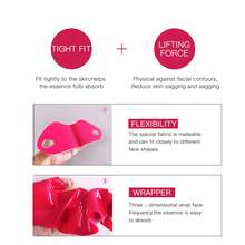 1/2/3/5/6/8/10/15/20pcs V-Shaped Pulling Gel Facial Mask, Chin Lifting Tape, Skin Firming Hydrogel Ear Hanging Facial Mask Double V Ear Hook V Face Facial Mask V Line Lifting Mask - Multicolor - View 3