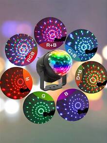LED 迪斯科球灯 - 多功能室内装饰灯,USB 供电,适用于家庭、卧室、客厅、酒吧、餐厅,可调节亮度和颜色,营造浪漫、舒适或充满活力的氛围,是生日、节日或任何特殊场合的理想礼物 - LED支架魔球燈 - 查看 12