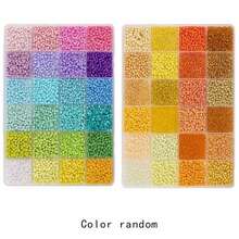 5200pcs 3mm Glass Seed Jewelry Making Kit For DIY Handicrafts And Bracelet, Necklace, Earrings, Ring Jewelry Making, Beading Set Box For Beginners (Random Colors)