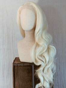 Platinum Blonde 200 Density Water Wave Wig Human Hair 13x4 HD Transparent Body Wave Lace Front Wigs Human Hair  Pre Plucked With Baby Hair Brazilian Remy White Colored Lace Closure Wigs For Women Natural Looking - 60 - 查看 6