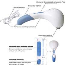 Portable Electric Neck And Back Massager With Deep Tissue Percussion Hammer - White - View 6