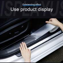 1Pc Carbon Fiber Car Door Edge & Bumper Protective Film - 300cm/118.11in Transparent Scratch-Resistant PET Material, Easy To Apply For Enhanced Vehicle Protection, Universal Automotive Accessories - A - View 7
