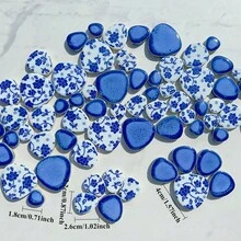 200克/7.06盎司混合装DIY马赛克碎片，尺寸和形状各异，可用于DIY手工手机壳、相框、家居创意产品、户外花园、壁画装饰、各种珠宝制作等DIY手工材料。 - 彩色 - 查看 8