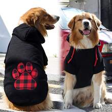 秋冬季爱心格子狗狗衣服，大小宠物卫衣，适合泰迪犬、博美犬、法国斗牛犬等宠物的时尚服装 - 彩色 - 查看 4