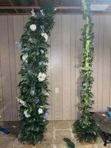 Guirnalda de vid de eucalipto de 180 cm, material de nailon, adecuada para baby shower, cumpleaños, habitación, patio, sala de estar, bautizo, boda, decoración de fondo, decoración del hogar, planta artificial, decoración de otoño, habitación, escritorio, decoración de jardín, decoración de habitación, adecuada para decoración de fiestas estacionales - Multicolor 2 - Ver 3