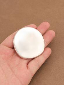 1 pezzo Spilla asimmetrica di colore oro/argento in acciaio inossidabile, spilla da bavero geometrica irregolare ovale, adatta per l'uso quotidiano delle donne