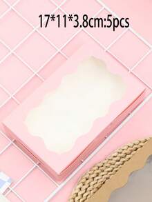 2/5pcs/10PCS/20pcs White/Pink/Black/Brown Gift Box With Transparent Windows - Perfect For Christmas Party Gifts, Wedding Souvenirs And Hand-Written, Sturdy Cartons For Display | Transparent Window Design | Durable Gift Box, Gift Box