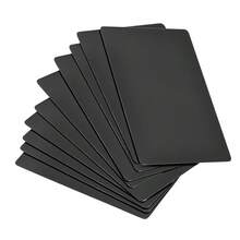Blank Metal Card Anodized Aluminum Plate For DIY Laser Printing Engraving - Black 50 Pcs - View 1