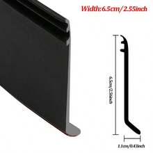 1米家用窗户挡水条推拉窗防雨密封条阳台隔热防风密封条泛水板 - 黑色 - 查看 11