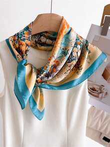 1 pieza Pañuelo con estampado de paisley, pañuelo versátil para la cabeza/cuello/cabeza para uso diario - Multicolor - Ver 15