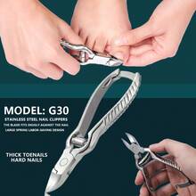 3pcs Manicure Set, 1pc Stainless Steel Nail Clipper, Foot Care Callus Remover, Multi-Function Tool