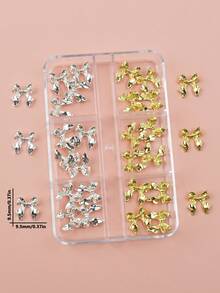 6 Grades 30 Peças Enfeites de Unha em 3D em Formato de Laço, Cores Variadas, Enfeites de Unha em Formato de Laço Fofos, Adequados para Mulheres e Meninas, Decoração de Arte de Unhas, Acessórios de Arte de Unhas DIY para Salão e Casa, Decoração de Dia dos Namorados, Casamento e Dança, Decoração de Unhas