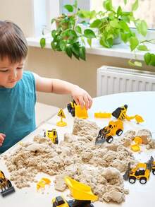 20pcs Mini Engineering Vehicle Toy Set, 5 Assorted Styles Including Drill, Excavator, Bulldozer, Road Roller, Dump Truck (Loved By Boys, Girls And Little Kids) - Plastic, Multi-Color Designs, Perfect Gift For Children On Holidays, Birthdays