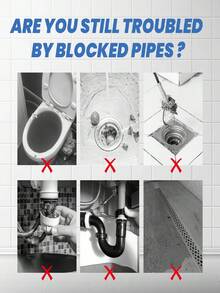 大容量管道疏通剂——清洁并去除厨房和浴室堵塞管道的异味。它能保持排水管道畅通无异味，有效溶解并去除污垢，防止堵塞。 - 粉狀 - 查看 5