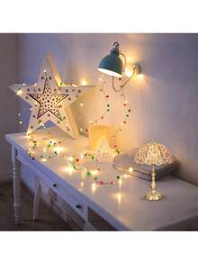 Đèn LED dây nhiều màu với bóng đèn tròn mini, đèn dây hạt nhỏ nhiều màu, đèn trang trí vòng hoa, thích hợp cho gia đình, phòng ngủ, phòng khách, trang trí cây thông, sinh nhật, tiệc tùng, ngày lễ, đám cưới, ngày lễ tình nhân, lễ Phục sinh, lễ Tạ ơn, giáng sinh, halloween và nhiều dịp khác, chạy bằng pin (không bao gồm pin) - Nhiều màu - Xem 7