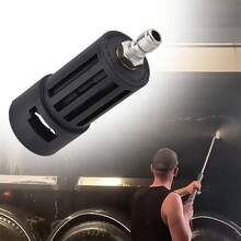 5PCS Quick Connect Quick Release Pressure Washer Gun Adapter For Karcher K To 1/4" - Black - View 8