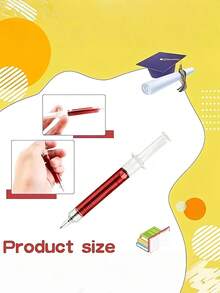 1 st utdragbar sjuksköterskepenna med bloddropps-kulspetspenna – realistisk medicinsk design, bulkförpackning med displaybox, lämplig för läkare och sjuksköterskor, back to school - Multifärgad - Visa 4