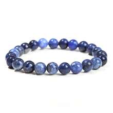 1pc 6/8/10mm Natural Stone Beaded Bracelet, Bohemian Style Tiger Eye/Amethyst/Agate Healing Stone Bracelet, Layerable Colorful Handmade Jewelry For Women - Multicolor - View 94