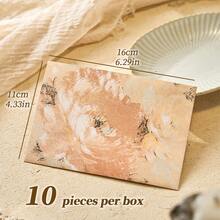 10 قطع من الأظرف ذات النمط ثلاثي الأبعاد، بطراز مجرد، بنمط إنستغرام، بملمس مُنقّش، أظرف شخصية، أظرف دعوات راقية. مناسبة لرسائل الحب والمراسلات الرومانسية والرسائل البليغة والملاحظات السرية والأعراس والحفلات والتصاميم الرجعية والأزياء والدعوات الزفاف ذات الموضوع الزهري وأظرف بطاقات أعياد الميلاد/العطلات وأظرف رسائل الشكر وأظرف الألبومات/الصور