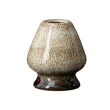 1PCS Ceramic Matcha Green Tea Chasen Holder Stand Bowl Bamboo Whisk Grinder Brushes Tea Tools Holder Tea Accessories Teaware - 窯燒棕色 - 查看 13