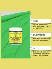 100g Cinta de cera de injerto con cepillo - Adecuado para la poda en huertos y jardines, cuidado de plantas y protección de cortes de injerto de árboles. Se incluye un cepillo gratis para una aplicación fácil. Es una opción ideal para herramientas de injerto de árboles frutales y también es adecuado para usar en Halloween y Navidad