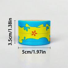 1 件 4 层 50 毫米锌合金小花形烟草研磨器，高品质金属吸烟研磨器，粉色/绿色可选 - 彩色 - 查看 4