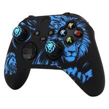 RALAN Lion Design Controller Skin With 2 Thumb Grips Compatible With Xbox Series X/S Wireless Controller , Anti-Slip Silicone Controller Cover Protector Case - Multicolor - View 5