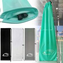 Black Badminton Rackets Bag Large Capacity Wear Resistant Racquet Pouch Cover Resistant To Dirt Sport Supplies Drawstring Pocket