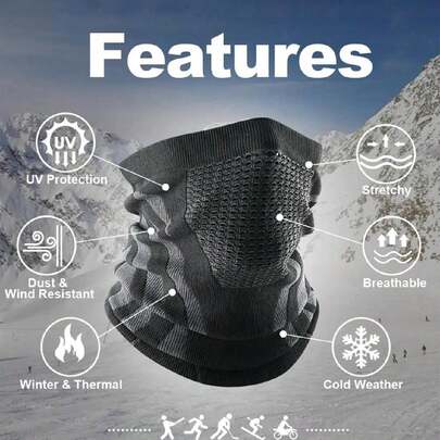 1pc Breathable Comfortable Thermal Knitted Scarf Faces Cover Neck Warmer Bicycle Cycling Ski Tube Scarf Hiking Masks Tactical Hijab Breathable Cycling Hunting Mask Running Hiking Ski Sports Neck Scarf Bicycle Men's New Full Face Covered Neck Head Warm Hat Windproof Face Mask Full Face Scarf Ski Riding Sunlight UV Protection Outdoor Balaclava UV Protection Cycling Scarf Seamless Magic Headband Camouflage Neck Gaiters Face Mask Headwear Headwear