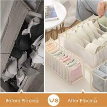 Cutie de depozitare pentru lenjerie intimă cu 1/3 bucăți, cu sertare și compartimente, genți de depozitare pentru garderobă, folosite pentru depozitarea hainelor și șosetelor, decorate cu material de plasă; Decorațiuni festive, decorațiuni pentru cameră, decorațiuni pentru casă, decorațiuni pentru dormitor, rochii, pantaloni, pantofi, blugi, cizme, fuste, dormitor, genți de depozitare, genți de depozitare, depozitare acasă