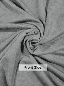 女式休闲运动侧条纹夹克和裤子套装 - 灰色 - 查看 6