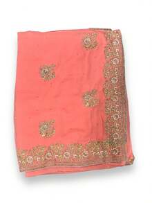 Traditional Designer Saree With Ready Blouse, Elegant  Cultural Wear, 016 - Multicolor - View 9