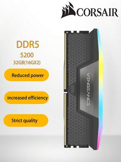 CORSAIR CORSAIR VENGEANCE RGB DDR5 32GB (16GB X 2) 6000MHz CL28 - AMD EXPO (CMH32GX5M2B6000Z28)