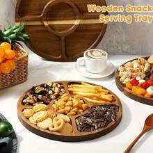 1个木质小吃盘,可作开胃菜托盘、多用途餐盘、奶酪板、木质托盘、熟食板、糖果盘、厚实圆形托盘,用于展示小吃、糖果、水果、奶酪等,是家居必备品,可重复使用,亦可作为圣诞家居装饰、厨房配件、婚礼用品、新年礼物、国庆礼物或圣诞礼物。 - 紫紅色 - 查看 4