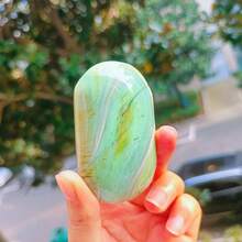 Green Agate To Play With, Special Green Agate, Creative Holiday Gifts, Home Decoration Stone