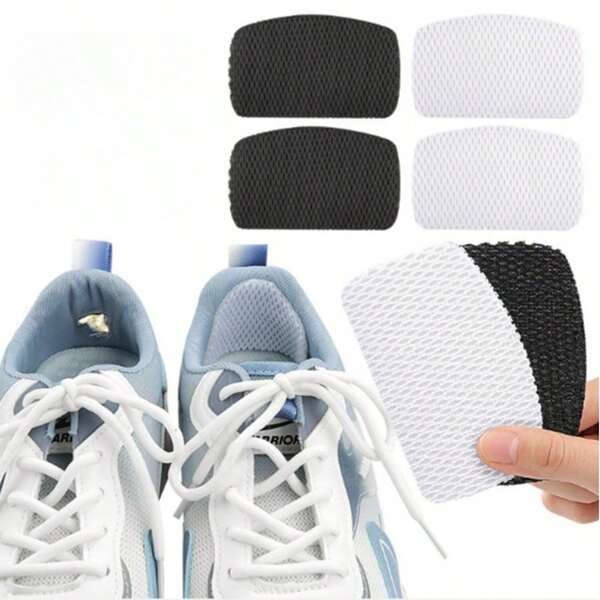 Adesivo protetor de calcanhar autoadesivo, adesivo de reparo invisível para forro de malha danificado e superfície de calçado, reforço para calçados esportivos