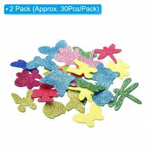 Foam Stickers, EVA Self Adhesive Glitters Foam Shape Sticker Craft Supplies For Scrapbook Card DIY Making Home Decor - 小動物款60Pcs - 查看 2