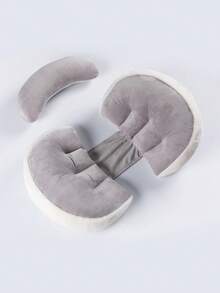 U-Shaped Adjustable Pregnancy Pillow, Multifunctional Pregnancy Support Cushion Suitable For Back, Leg, Belly, Whole Body Comfort, Soft Polyester Fiber, Suitable For Side Sleeping - Multicolor - View 10