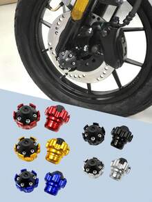 2pcs Aluminum Alloy Motorcycle Front Fork Protectors - Carbon Fiber Texture, Shock-Absorbing Design - Lightweight & Durable, Suitable For Motorcycles, E-Bikes, Scooters And ATVs (Color Options - Enhanced Protection And Stylish, Motorcycle Accessories) - Multicolor - View 9