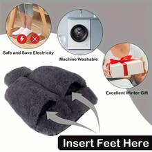 1pc 2L Large Hot Water Bottle With Plush Cover - Super Soft, Multi-Use For Feet & Hands Warmth, Non-Electric Rubber - Multicolor - View 5